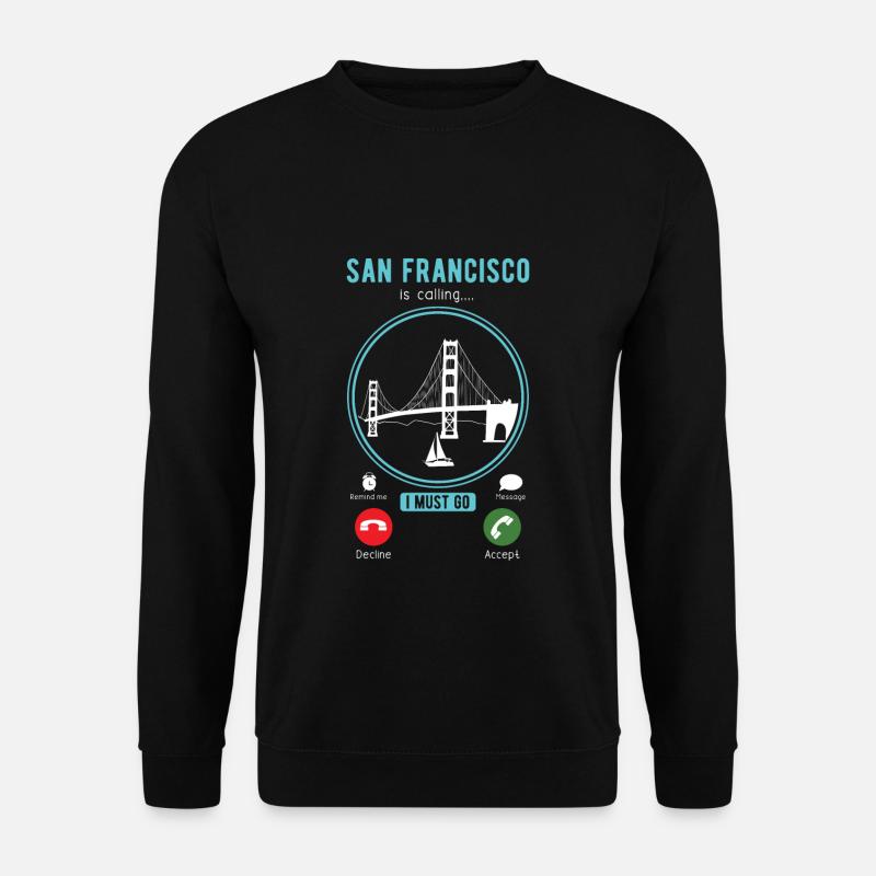 San Francisco - Unisex Pullover - Schwarz