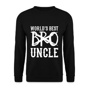 Onkel - Unisex Pullover - Schwarz - Vorne - Alina (178cm) & Michal (187cm)