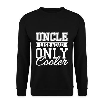 uncle - Unisex Sweatshirt - black - Front - Alina (178cm) & Michal (187cm)