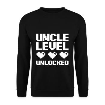 Onkel - Unisex Pullover - Schwarz - Vorne - Alina (178cm) & Michal (187cm)