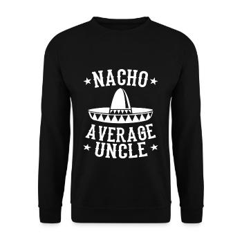 Onkel - Unisex Pullover - Schwarz - Vorne - Alina (178cm) & Michal (187cm)