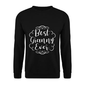 Granny - Unisex Sweatshirt - black - Front - Alina (178cm) & Michal (187cm)