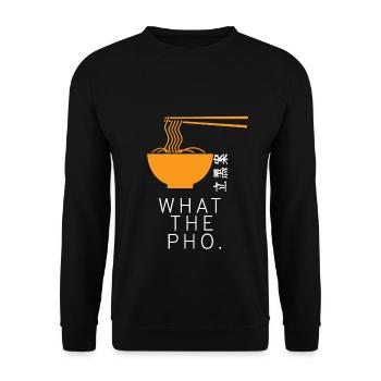 Cadeau de soupe de cuisine asiatique vietnamienne Pho - Sweat-shirt Unisexe - noir - Devant - Alina (178cm) & Michal (187cm)