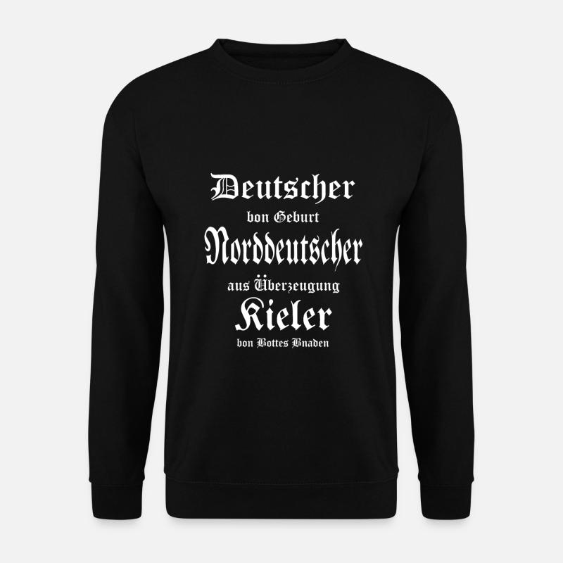 Norddeutscher Kieler - Unisex Pullover - Schwarz
