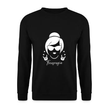 JGA Junggesellinnenabschied Trauzeugin - Unisex Pullover - Schwarz - Vorne - Alina (178cm) & Michal (187cm)