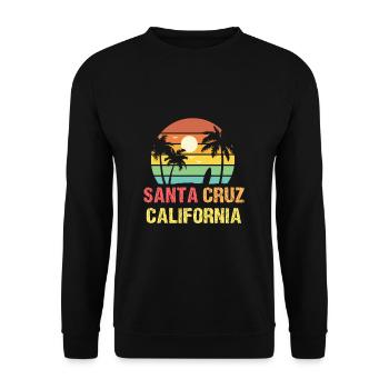 Santa Cruz California - Unisex Pullover - Schwarz - Vorne - Alina (178cm) & Michal (187cm)