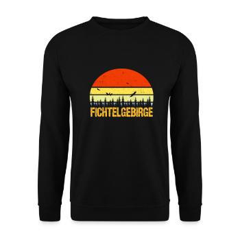 Fichtelgebirge - Unisex Pullover - Schwarz - Vorne - Alina (178cm) & Michal (187cm)