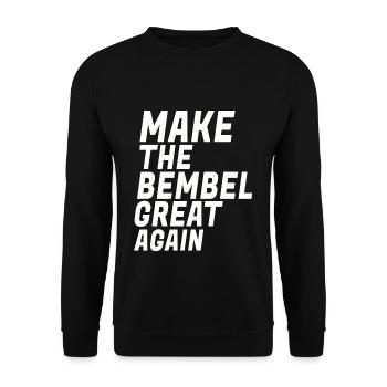 Birthday Hessen Bembel Saying Hessian Gift - Unisex Sweatshirt - black - Front - Alina (178cm) & Michal (187cm)