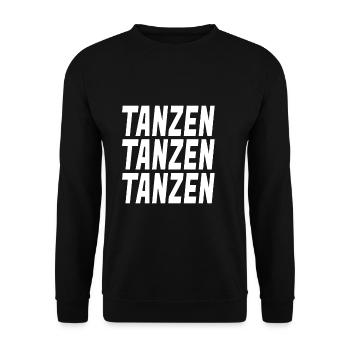 tanzen tanzen tanzen tanzen tanzen tanzen tanzen - Unisex Pullover - Schwarz - Vorne - Alina (178cm) & Michal (187cm)