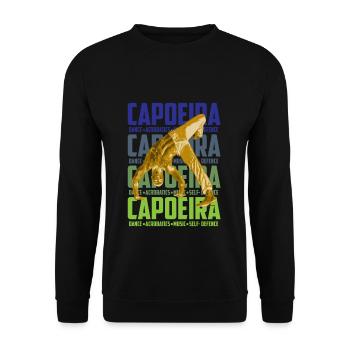Brésil Capoeira Bataille Danse Arts Martiaux Fitness - Sweat-shirt Unisexe - noir - Devant - Alina (178cm) & Michal (187cm)