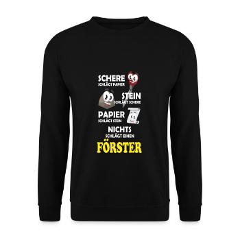 Förster - Unisex Pullover - Schwarz - Vorne - Alina (178cm) & Michal (187cm)