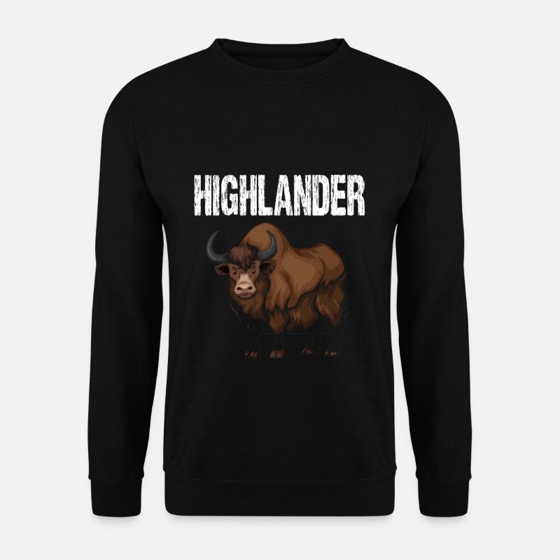Scottish Highland Cattle - Unisex Sweatshirt - black