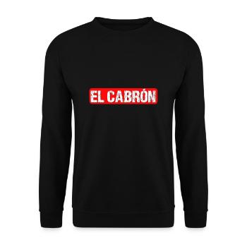 El Cabron - Unisex Pullover - Schwarz - Vorne - Alina (178cm) & Michal (187cm)