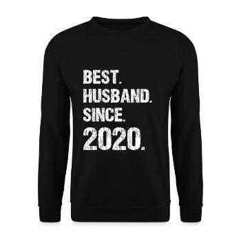 Meilleur mari depuis 2020 - Sweat-shirt Unisexe - noir - Devant - Alina (178cm) & Michal (187cm)
