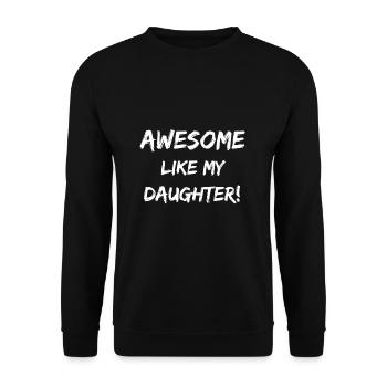Fête des pères - Sweat-shirt Unisexe - noir - Devant - Alina (178cm) & Michal (187cm)