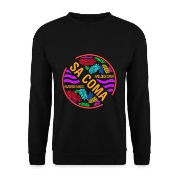 Sa Coma Mallorca Spanien Balearen Urlaub - Unisex Pullover - Schwarz - Vorne - Alina (178cm) & Michal (187cm)