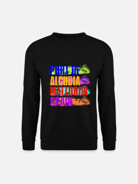 Port De Alcudia Spanien Balearen Mallorca Urlaub - Unisex Pullover - Schwarz