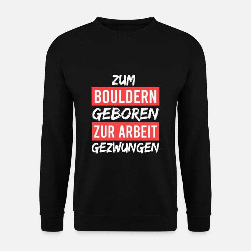 Bouldern - Unisex Pullover - Schwarz