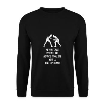 Wrestling - Unisex Pullover - Schwarz - Vorne - Alina (178cm) & Michal (187cm)