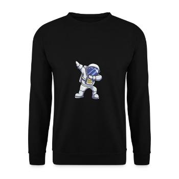 astronaute - Sweat-shirt Unisexe - noir - Devant - Alina (178cm) & Michal (187cm)