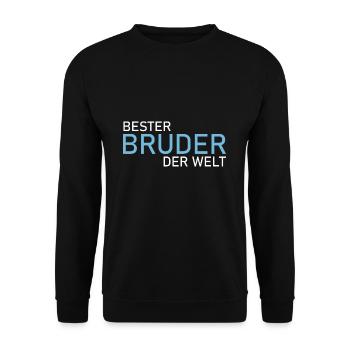 Bester Bruder Der Welt - Unisex Pullover - Schwarz - Vorne - Alina (178cm) & Michal (187cm)