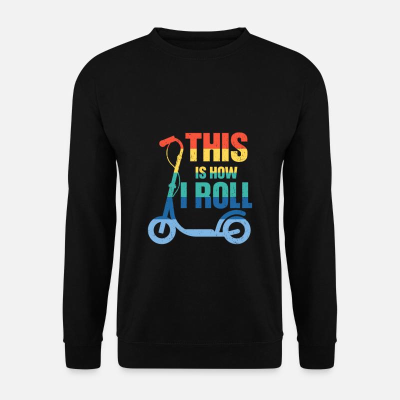 scooter e-scooter Roller E-Roller - Unisex Pullover - Schwarz