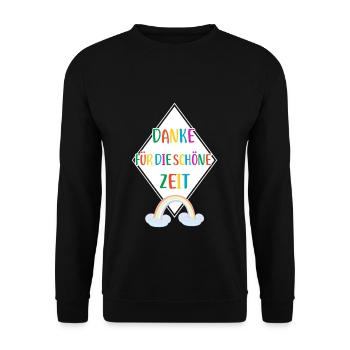 Danke für die schöne Zeit Lehrerin Erzieherin - Unisex Pullover - Schwarz - Vorne - Alina (178cm) & Michal (187cm)