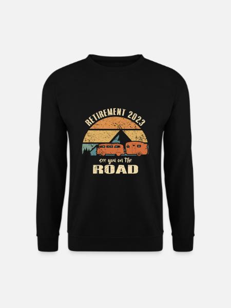 Pensionär Rentner 2023 Wohnmobil Auf Achse - Unisex Pullover - Schwarz