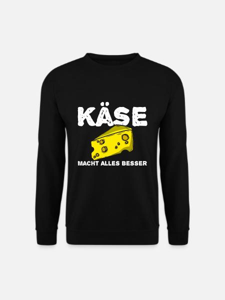 Käse - Unisex Pullover - Schwarz