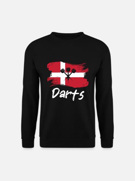 Denmark Dart Player Design - Unisex Sweatshirt - black