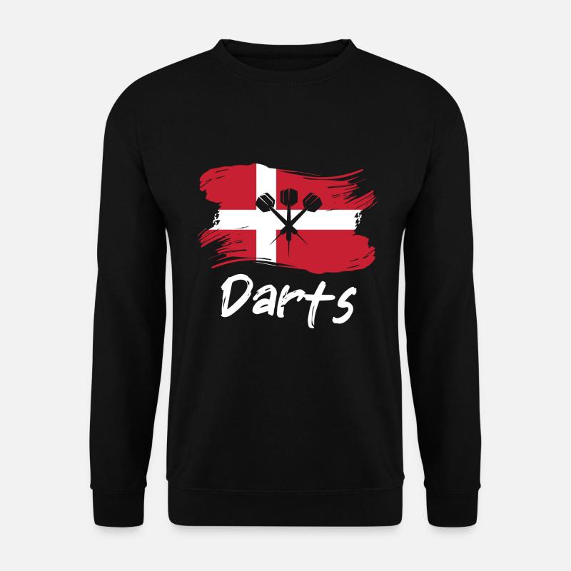 Denmark Dart Player Design - Unisex Sweatshirt - black