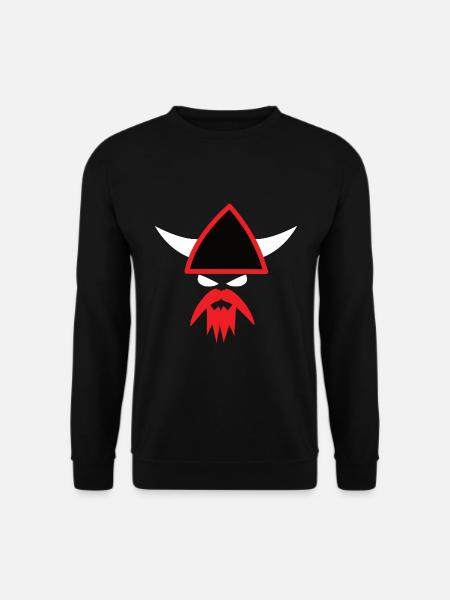 Cooles Wikinger Design - Eric der Rote - Unisex Pullover - Schwarz
