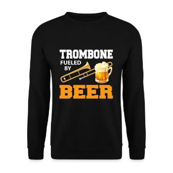 Trombone trombone trombone player gift trombones - Unisex Sweatshirt - black - Front - Alina (178cm) & Michal (187cm)