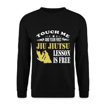 Jiu Jitsu - Sweat-shirt Unisexe - noir - Devant - Alina (178cm) & Michal (187cm)