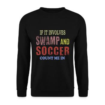 Soccer des marais - Sweat-shirt Unisexe - noir - Devant - Alina (178cm) & Michal (187cm)