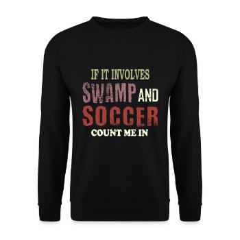Soccer des marais - Sweat-shirt Unisexe - noir - Devant - Alina (178cm) & Michal (187cm)