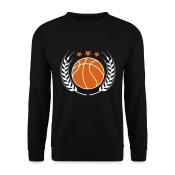 Basketball basketball players - Unisex Sweatshirt - black - Front - Alina (178cm) & Michal (187cm)