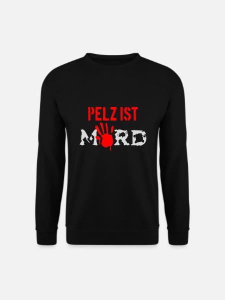 Fur is murder - Unisex Sweatshirt - black