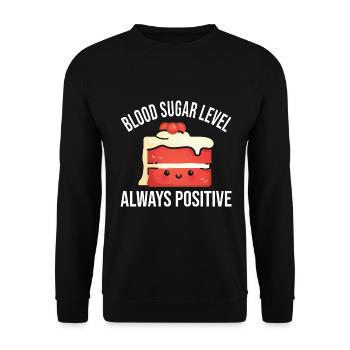 Diabetis - Unisex Sweatshirt - black - Front - Alina (178cm) & Michal (187cm)