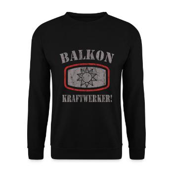 Solaranlage - Unisex Pullover - Schwarz - Vorne - Alina (178cm) & Michal (187cm)