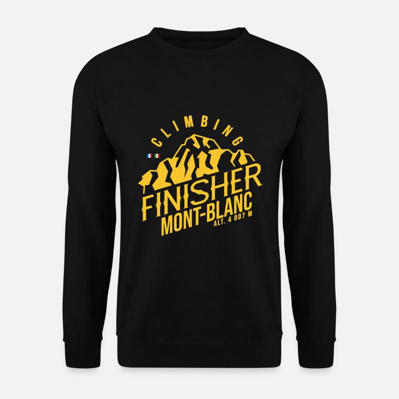 climbing Finisher climb mont blanc - Sweat-shirt Unisexe - noir