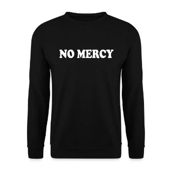 No mercy - Unisex Pullover - Schwarz - Vorne - Alina (178cm) & Michal (187cm)