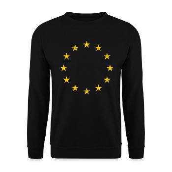 Europaeische Union - Unisex Pullover - Schwarz - Vorne - Alina (178cm) & Michal (187cm)