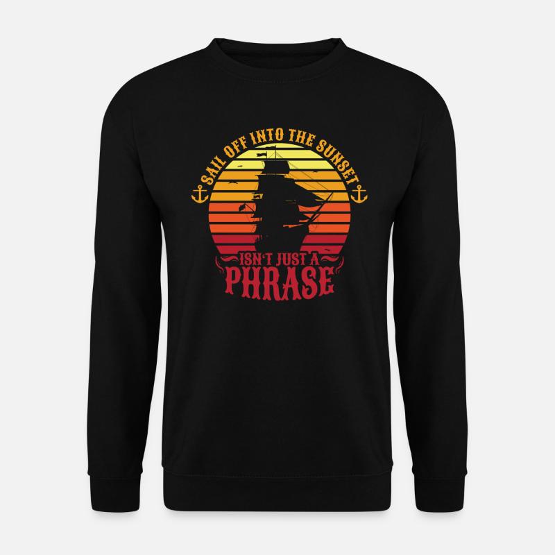 Navire coucher du soleil - Sweat-shirt Unisexe - noir