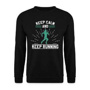 Marathon - Sweat-shirt Unisexe - noir - Devant - Alina (178cm) & Michal (187cm)