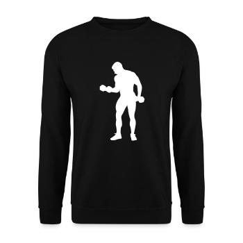 Fitness Workout Personal Training - Sweat-shirt Unisexe - noir - Devant - Alina (178cm) & Michal (187cm)