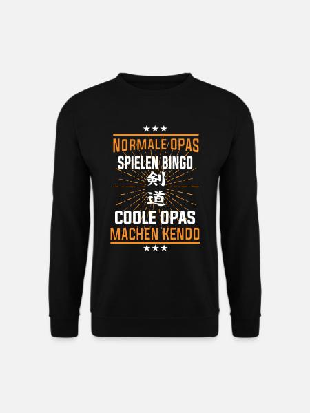 Coole Opas machen Kendo - Unisex Pullover - Schwarz