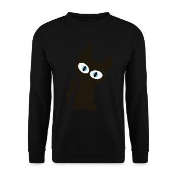 Black Cat - Little Kitten T-Shirt - Unisex Sweatshirt - black - Front - Alina (178cm) & Michal (187cm)