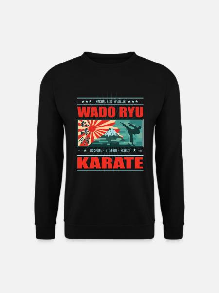 Karaté Wado Ryu cool et design japonais - Sweat-shirt Unisexe - noir