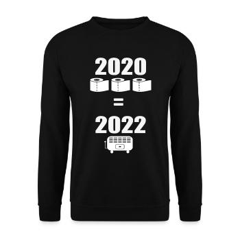 Papier toilette 2020 - Chauffage électrique hiver 2022 - Sweat-shirt Unisexe - noir - Devant - Alina (178cm) & Michal (187cm)